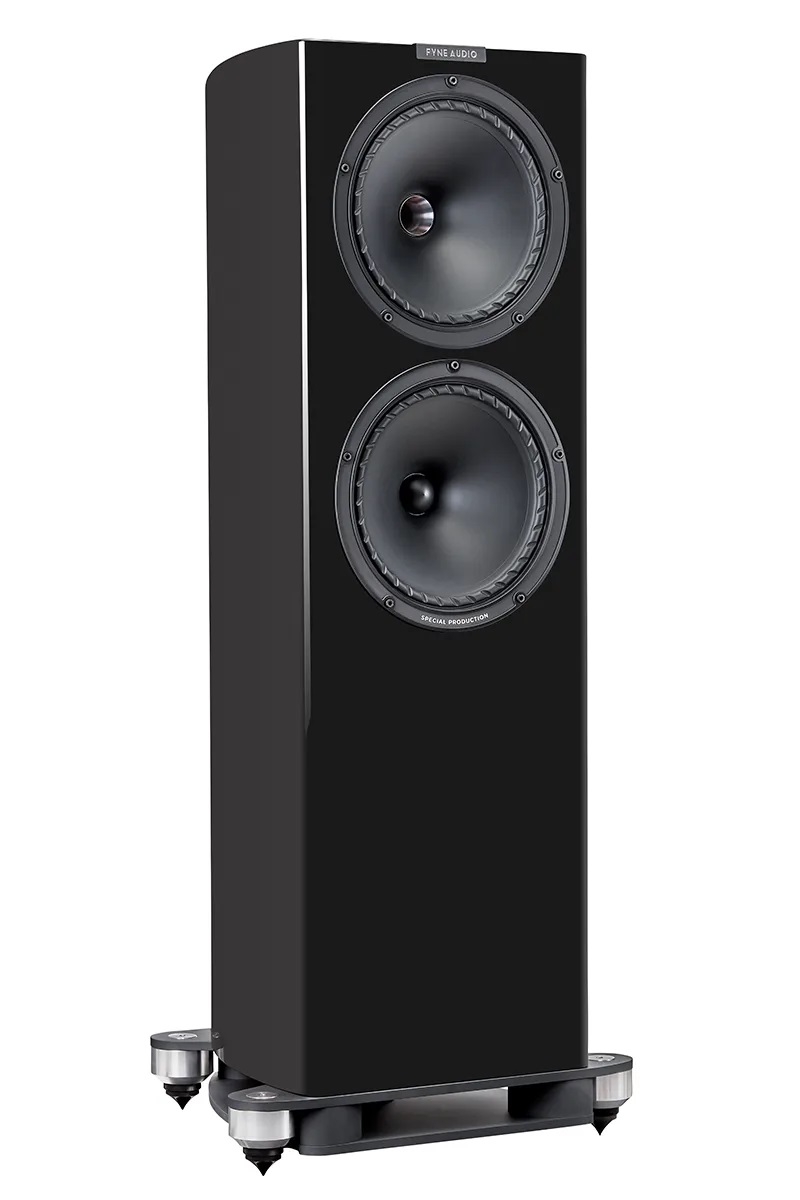Fyne Audio F704 SP Schwarz HG - 2,5-Wege Standlautsprecher, Paar | Neu