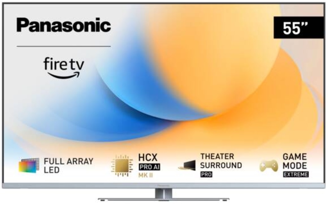 PANASONIC TV-55W93AE7 139 cm, 55 Zoll 4K Ultra HD LED TV mit Fire TV | Auspackware, wie neu