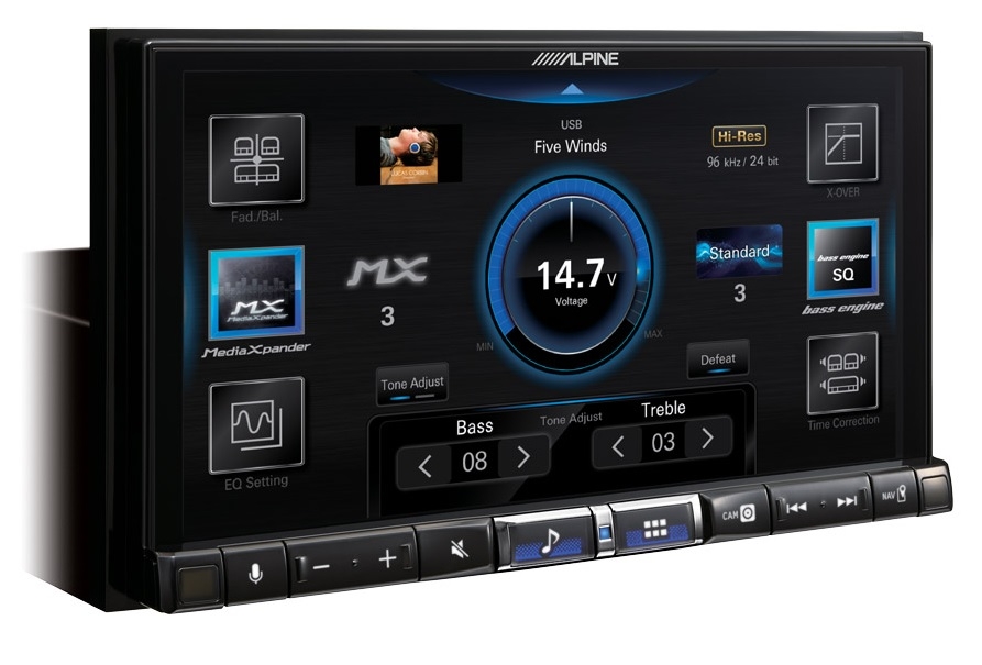 ALPINE iLX-705D 2-DIN-Digital Media Station 7-Zoll-Touchscreen, DAB+ Apple CarPlay Android Auto