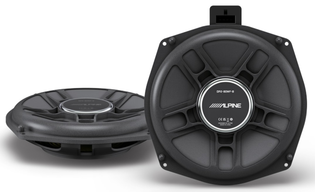 ALPINE DP2-80WF-B 20 cm (8-Zoll) UNTERSITZ-SUBWOOFER für BMW - ready to use