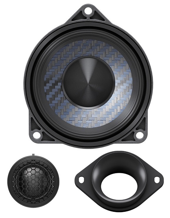 ALPINE DP2-40C-BC 10 cm (4-Zoll) 2-WEGE-CENTER-LAUTSPRECHER BMW 3er 4er Reihe