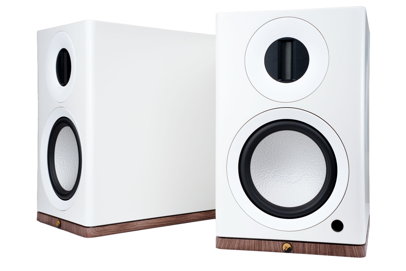 Swan Dazzle Prime - aktiver Bluetooth-Regallautsprecher weiß matt Paar | Neu