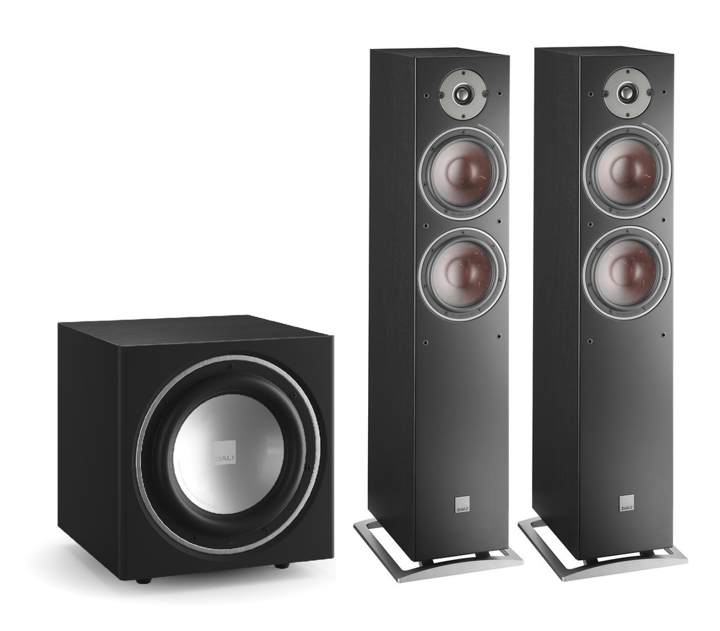 Dali Oberon Heimkino-Systeme, Black Ash | Neu 2.1-System | 4