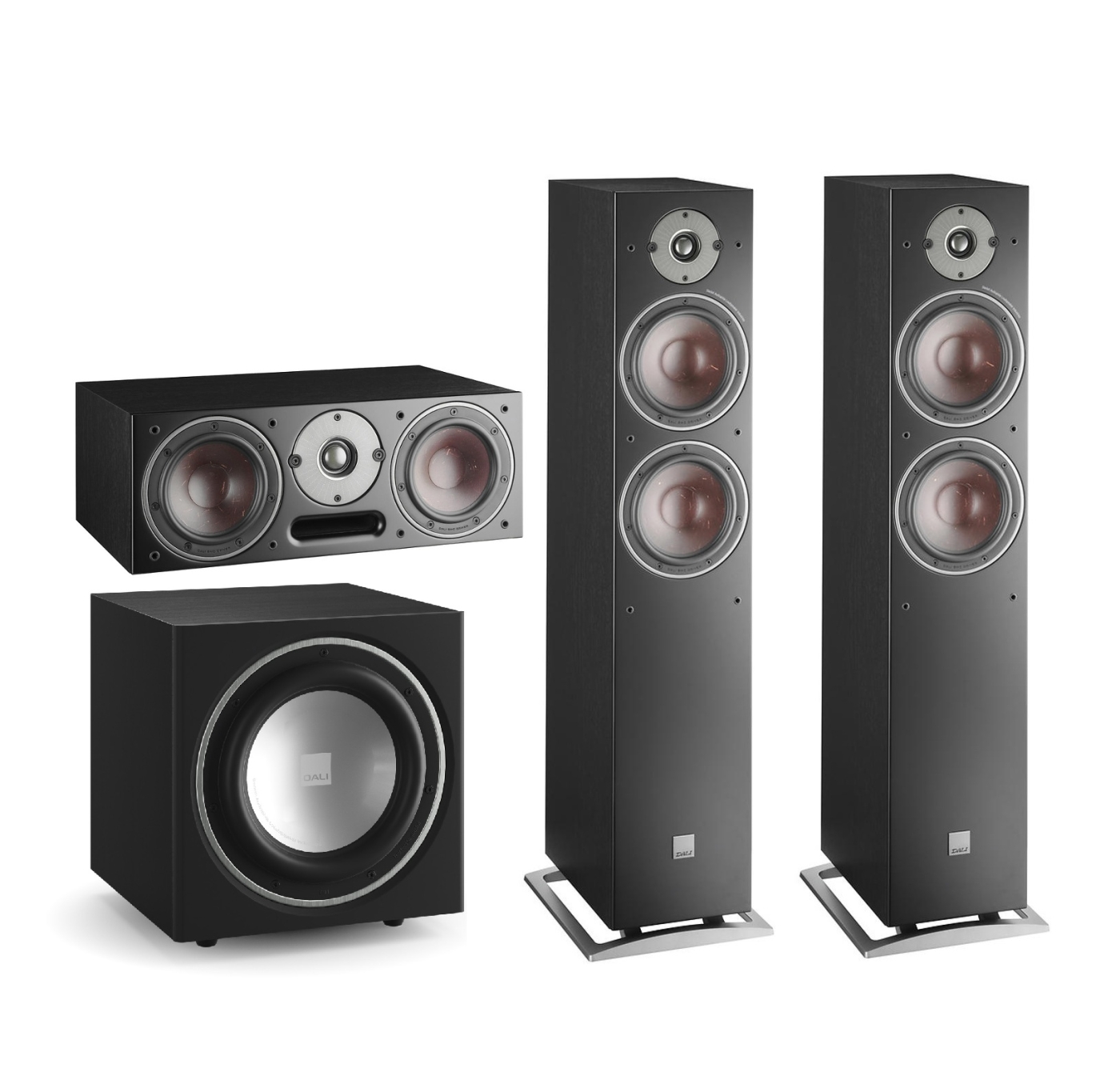 Dali Oberon Heimkino-Systeme, Black Ash | Neu 3.1-System | 2