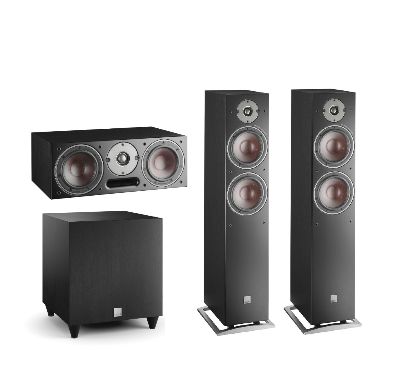 Dali Oberon Heimkino-Systeme, Black Ash | Neu 3.1-System | 3