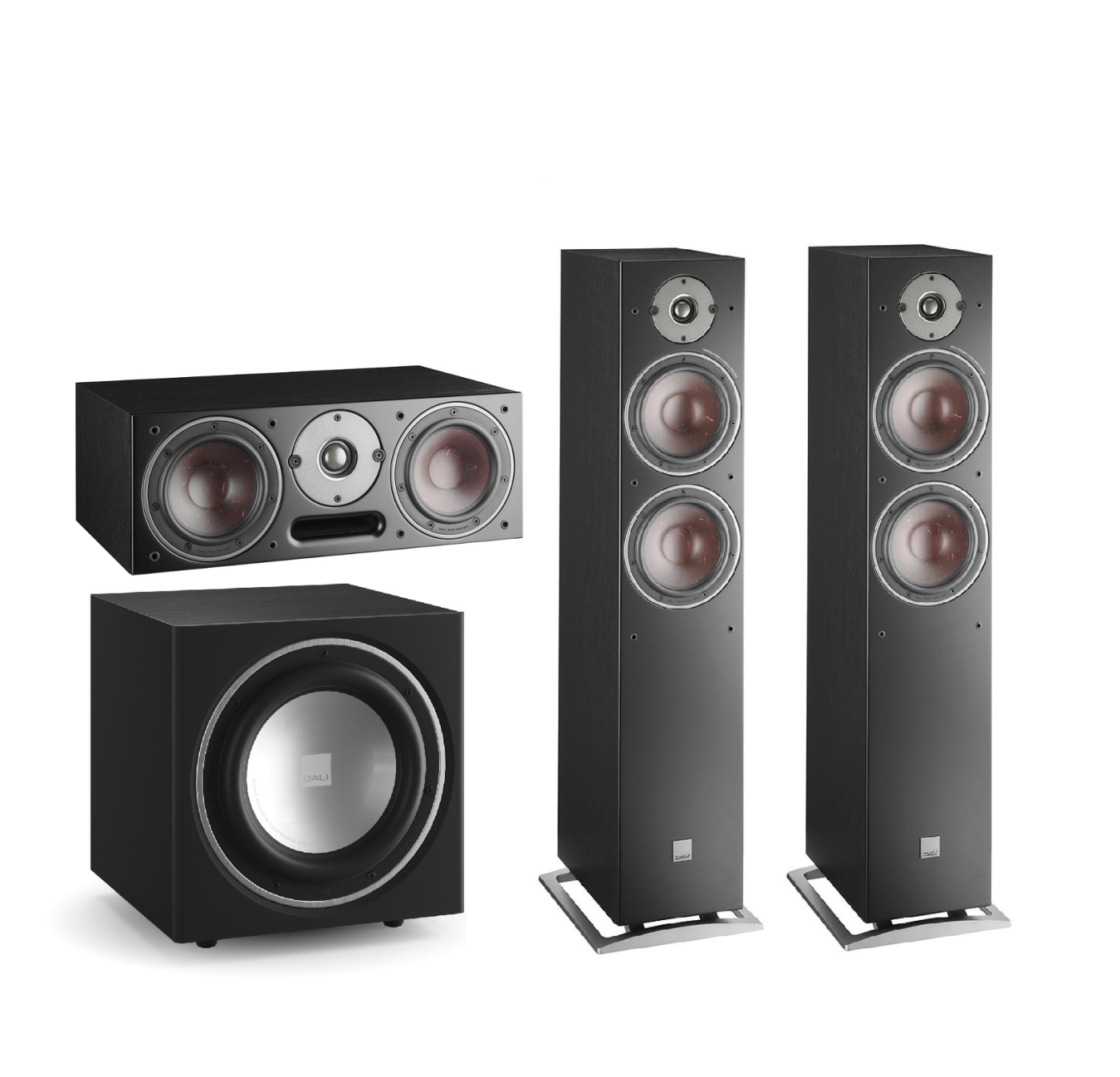 Dali Oberon Heimkino-Systeme, Black Ash | Neu 3.1-System | 4