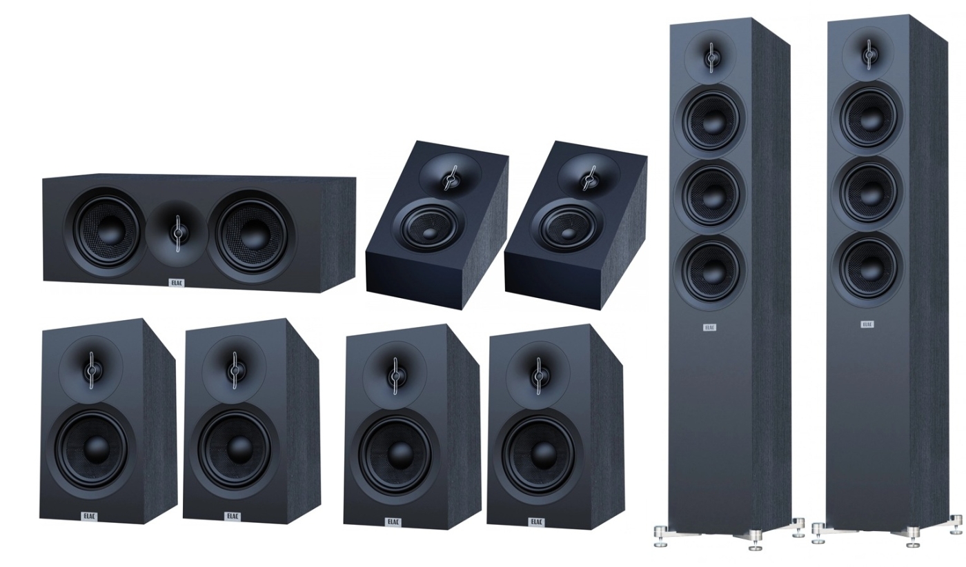 Elac Debut 3.0 Serie Heimkino-Systeme, Schwarz | Neu 9-Kanal Set 2
