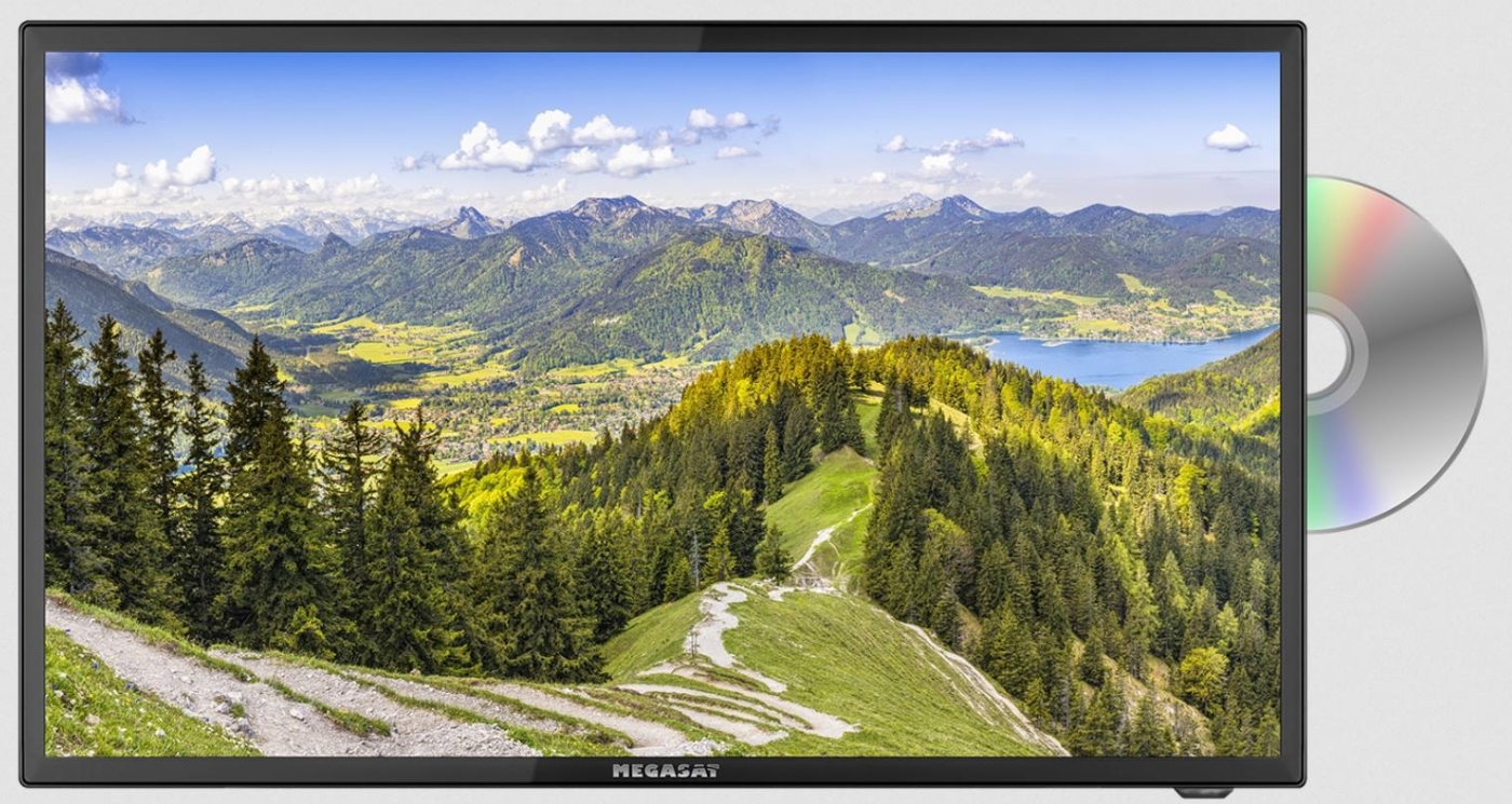 MEGASAT Royal Line III 302 81cm 32 Zoll Full HD Camping LED TV mit DVD-Player | Auspackware, mit Delle auf der Rückseite