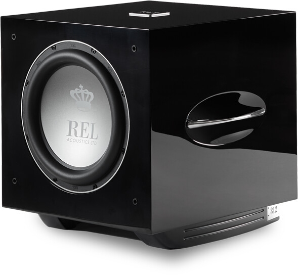 REL S/812 schwarz hochglanz - 12 Zoll Aktiv Subwoofer | Auspackware, wie neu