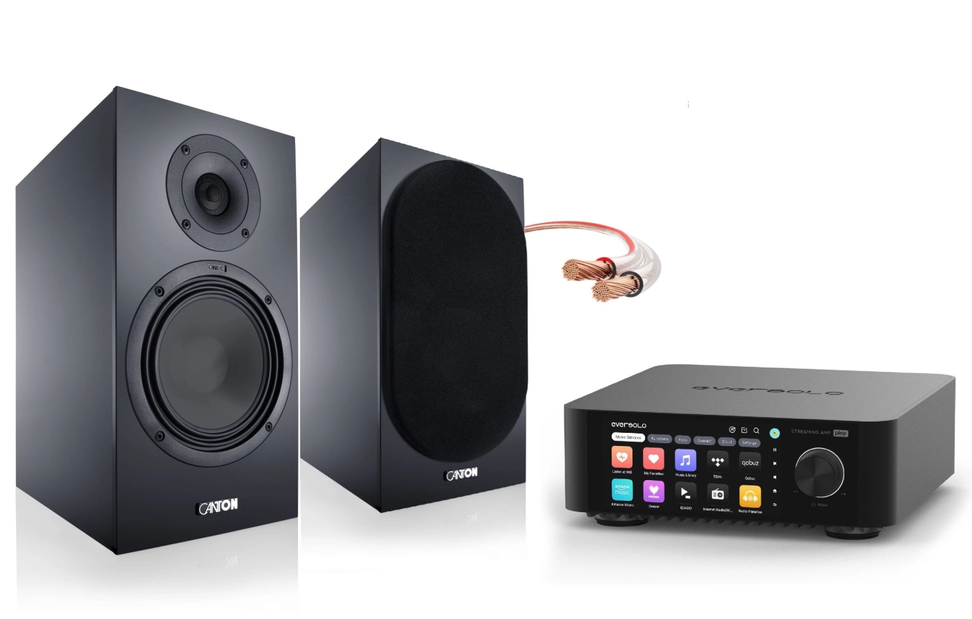 Bundle Eversolo Play + Canton GLE30 S2 - HiFi-Set | Neu Schwarz