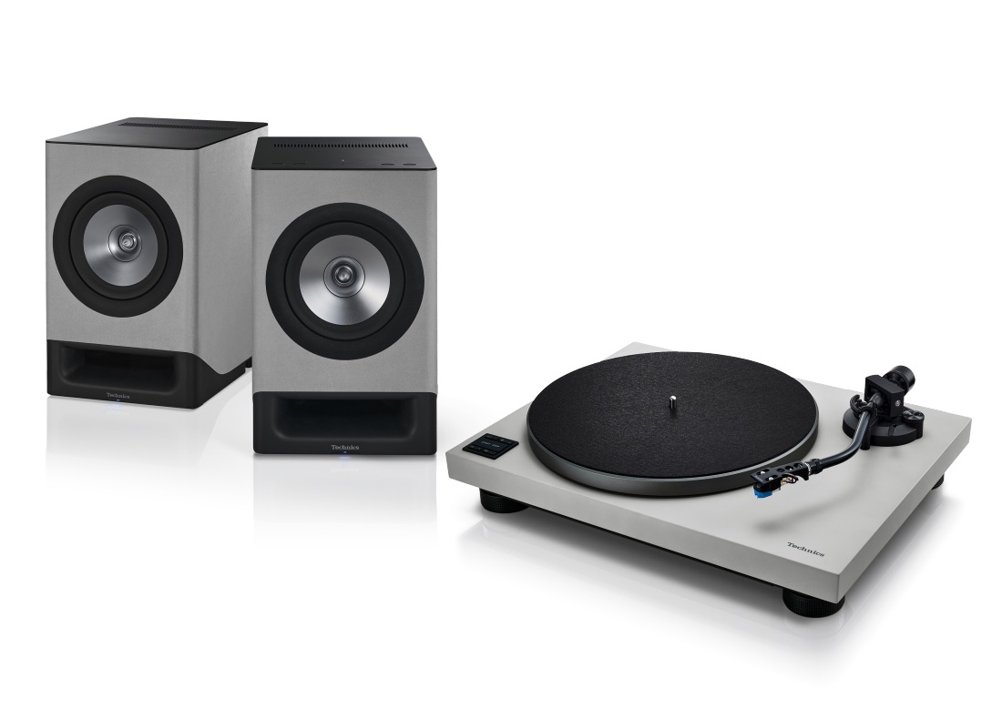 Bundle Technics SC-CX700 + SL-40CBT Plattenspieler + Lautsprecher | Grau-Grau | Neu