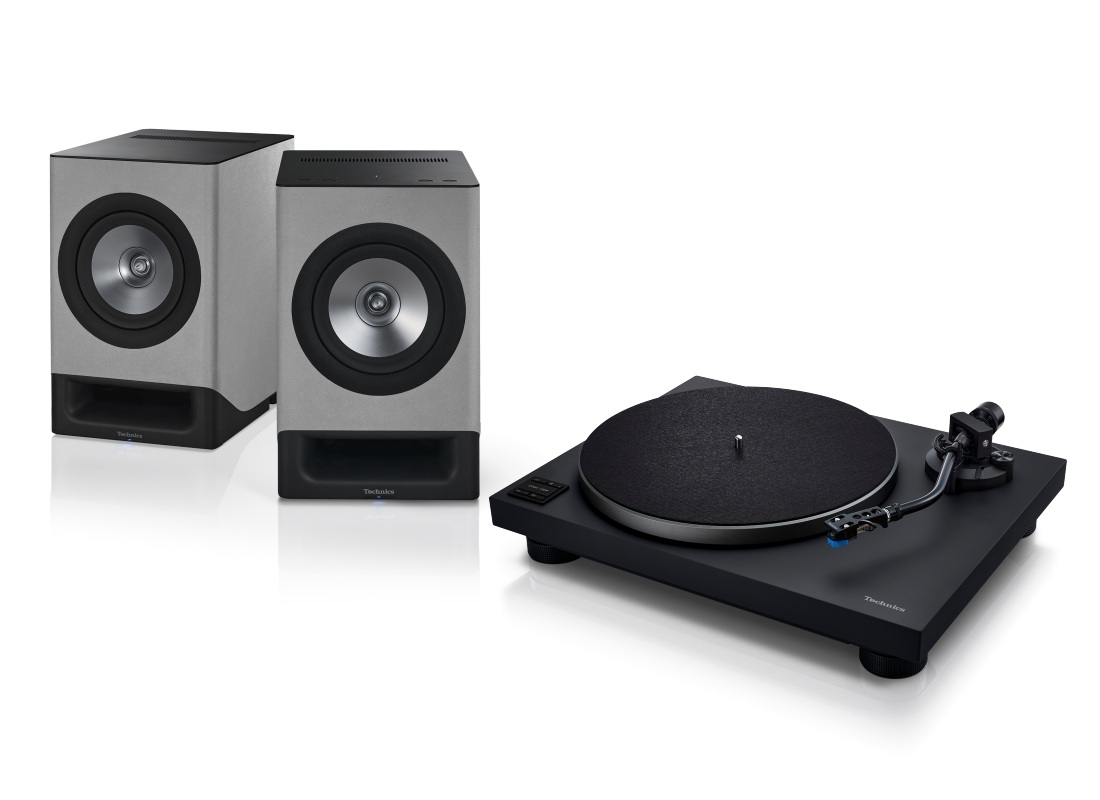 Bundle Technics SC-CX700 + SL-40CBT Plattenspieler + Lautsprecher | Grau-Schwarz | Neu