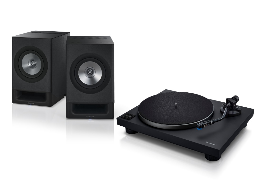 Bundle Technics SC-CX700 + SL-40CBT Plattenspieler + Lautsprecher | Schwarz-Schwarz | Neu