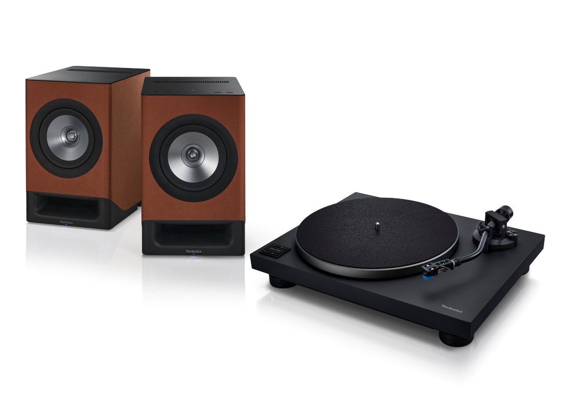 Bundle Technics SC-CX700 + SL-40CBT Plattenspieler + Lautsprecher | Terracotta-Schwarz | Neu