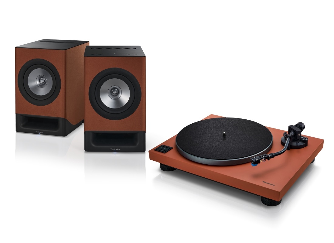 Bundle Technics SC-CX700 + SL-40CBT Plattenspieler + Lautsprecher | Terracotta-Terracotta | Neu