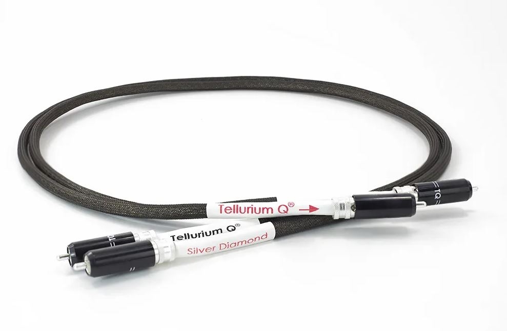 Tellurium Q Silver Diamond II 1,00m Stero Cinch-Kabel | Neu
