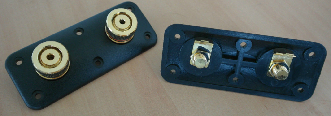 ACR High End Lautsprecheranschluss-Terminal bis10 mm² LS-Kabel oder Bananas Paar