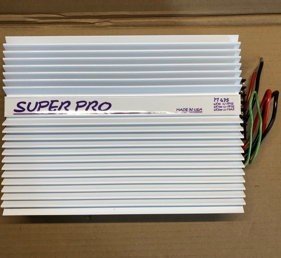 CARRERA Audio Labs Superpro M475X 4 Kanal Verstärker USA 4 x 75 Watt rms M 475 x