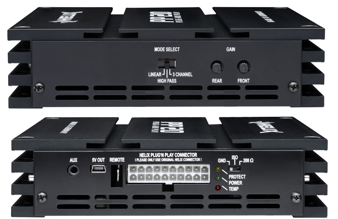 HELIX PP20 AUX 4-Kanal Endstufe mit 4 x 30 Watt RMS mit AUX-In PP 20 AUX | Neu
