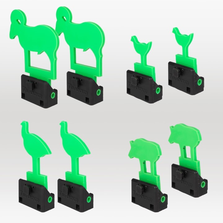 THROOM - Zielscheiben Set KNOCKDOWN™ Series Silhouettes Kit