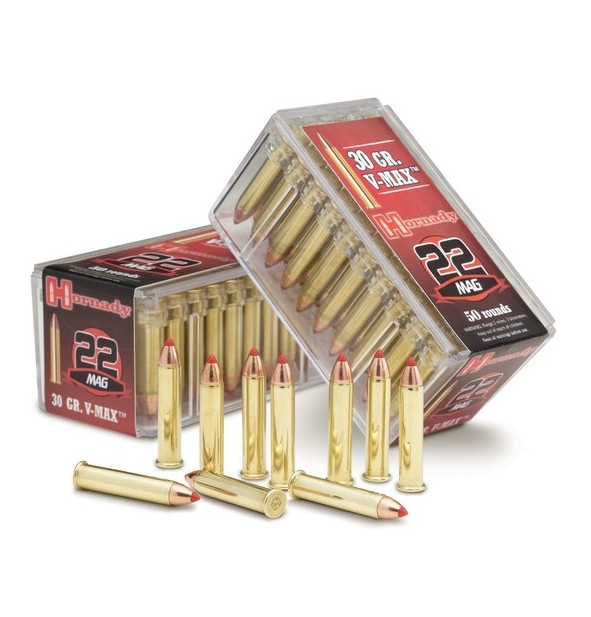 HORNADY - Munition .22WMR V-Max 1,9g/30grs.