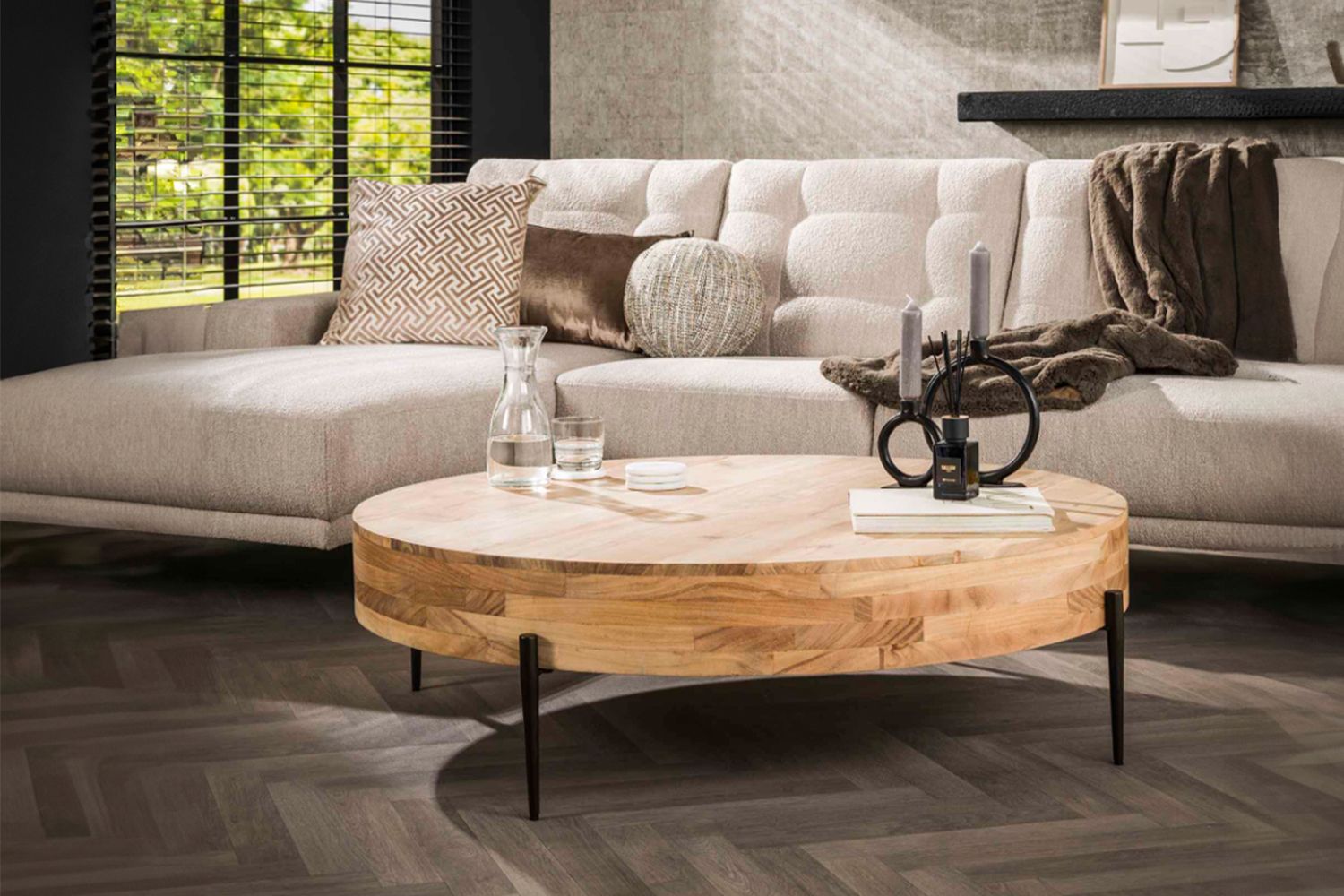 KAWOLA Couchtisch NAPO Akazie braun