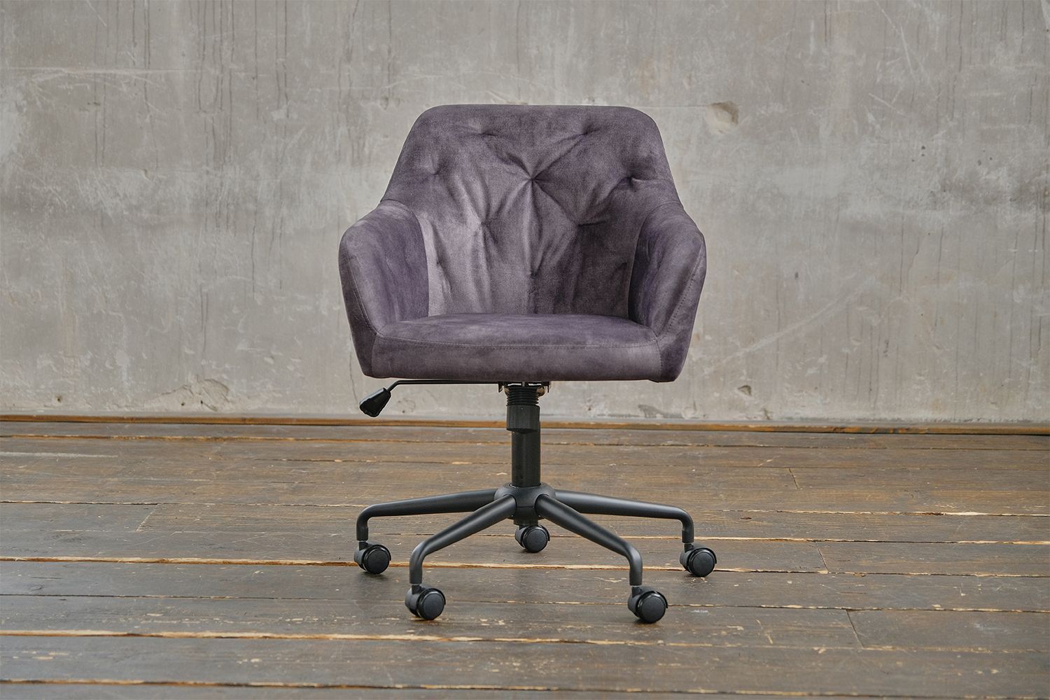 KAWOLA Bürostuhl KAYA Schreibtischstuhl Velvet anthrazit