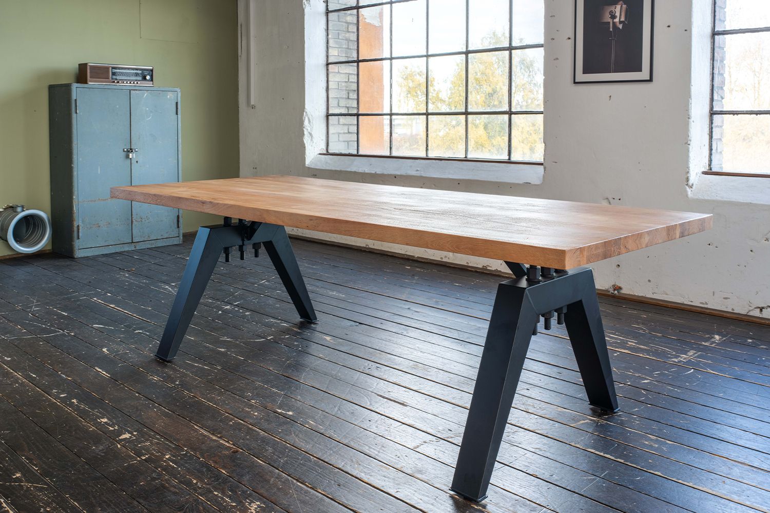 KAWOLA Esstisch REY Akazie massiv Gerade Kante