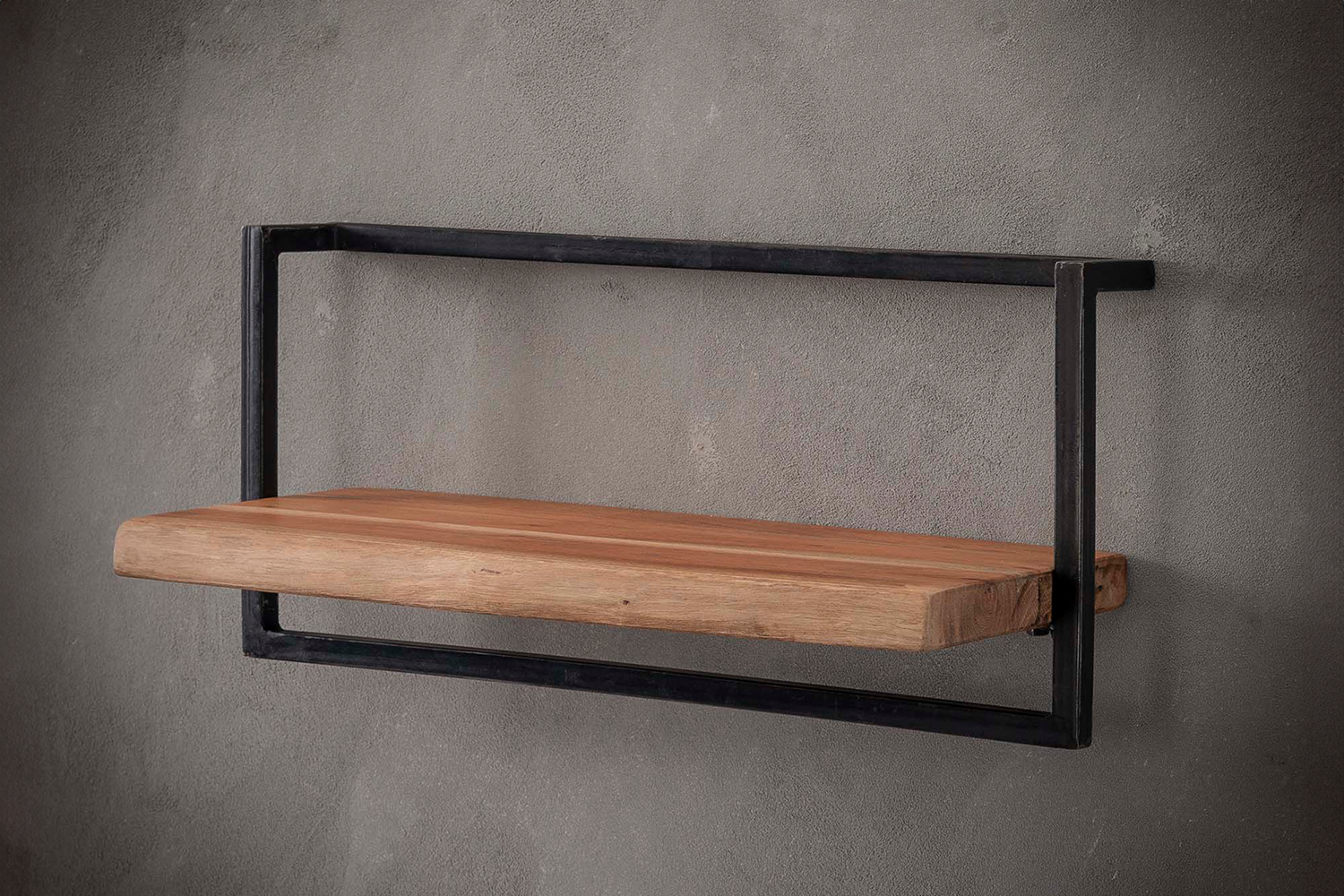 KAWOLA Wandregal ERGEA 65 cm Akazie massiv natur