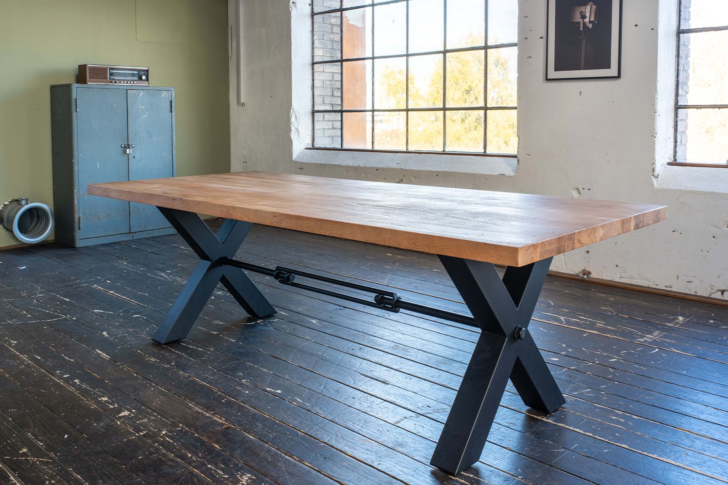 KAWOLA Esstisch PALO Akazie massiv Gerade Kante