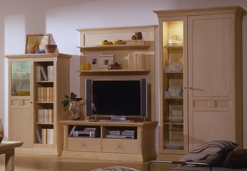 Anbauwand Vienna Pinie massiv in 4 Farben