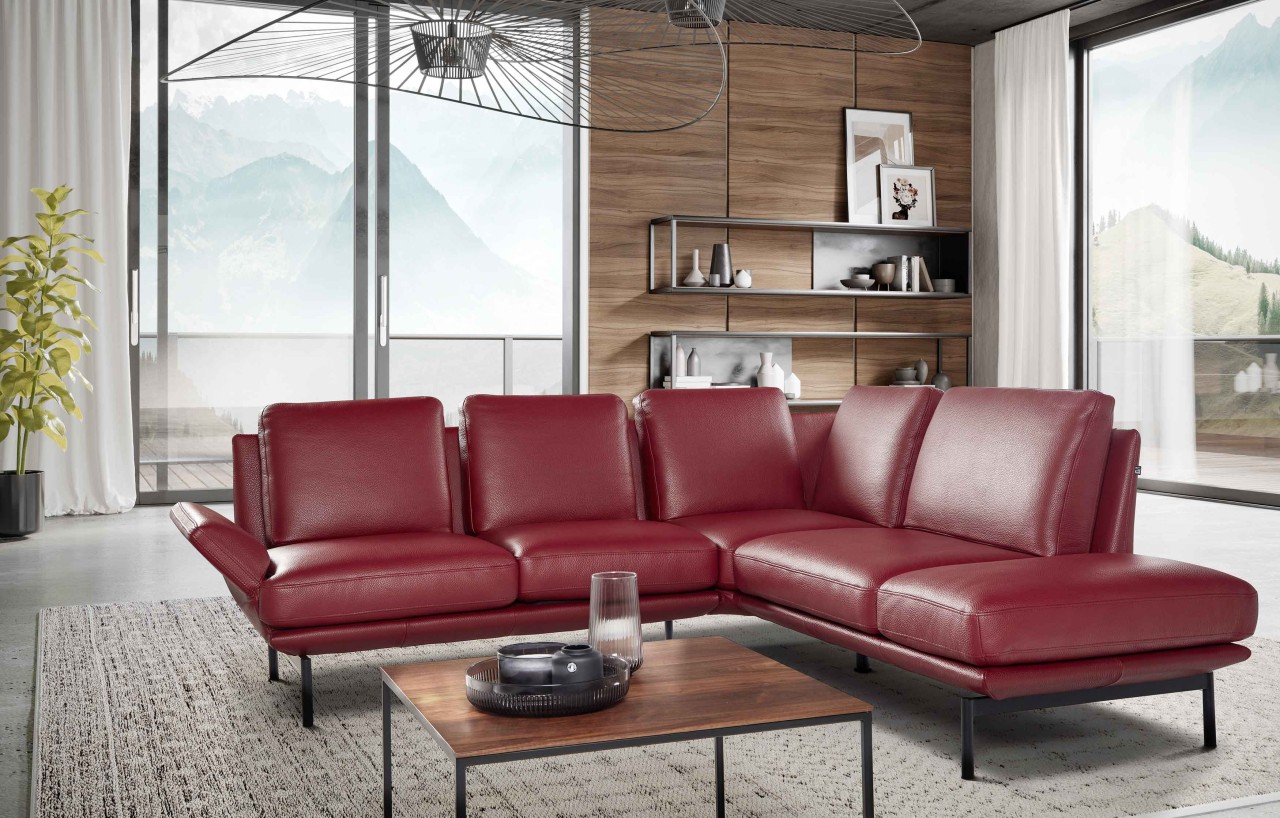 Aline Ecksofa Leder modern