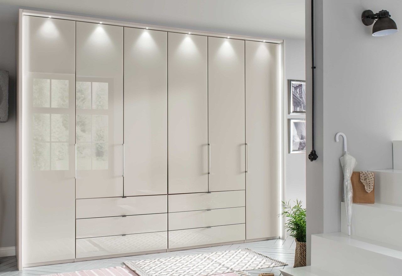 Kansas Kleiderschrank mit Schubladen 300 cm