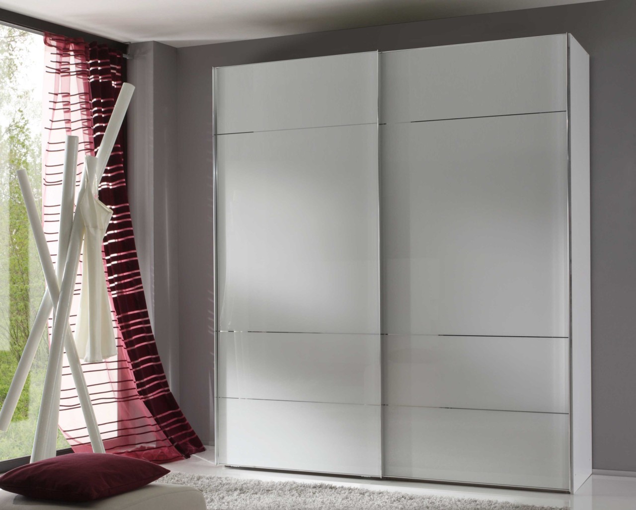 Sonate Lucca Kleiderschrank mit Glastüren B167 cm