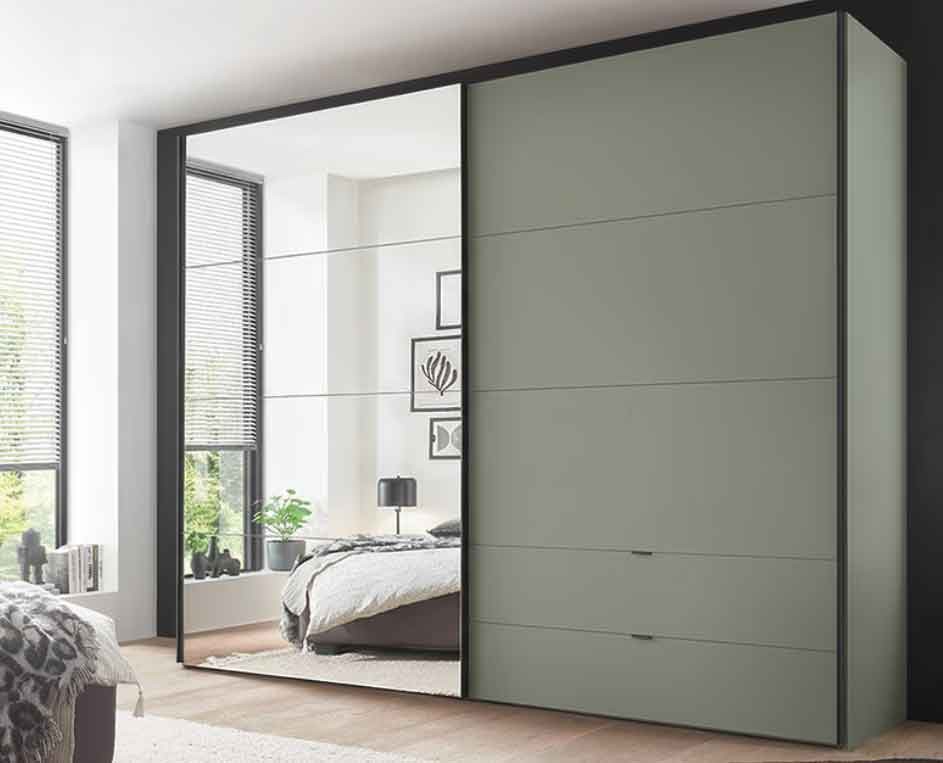 Paros Kleiderschrank mit Spiegel und Schubladen