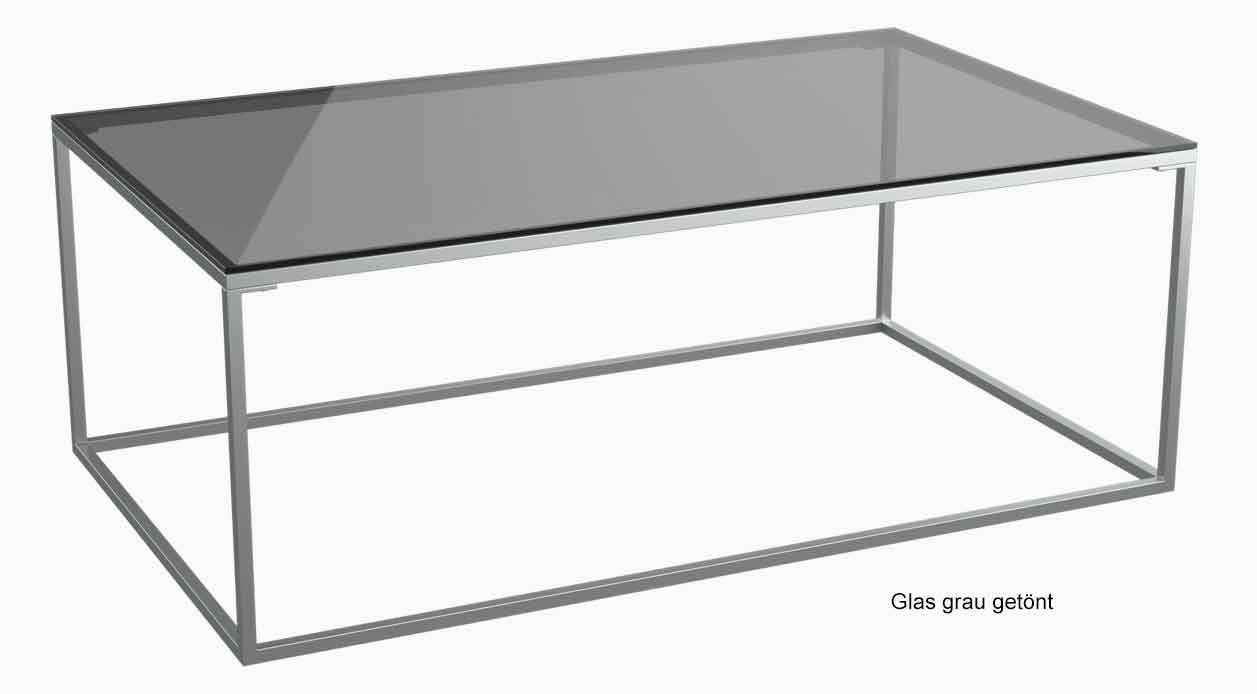 Julia Couchtisch Glas Metall