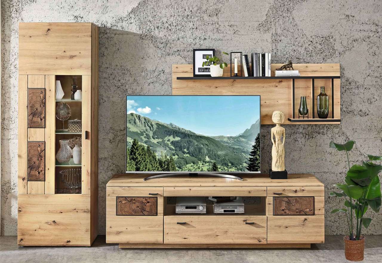 Madera Wohnwand eiche artisan