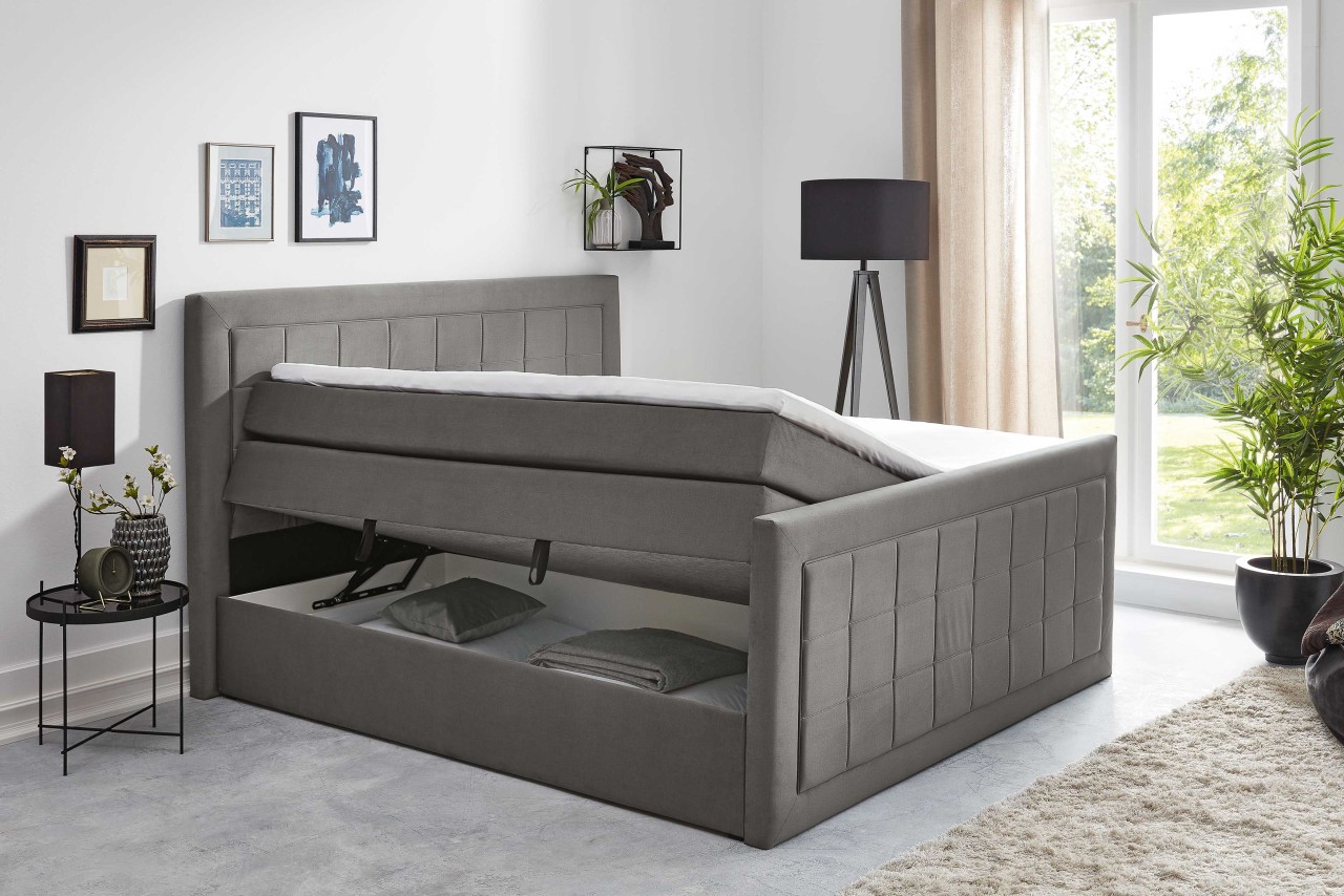 Cosima Boxspringbett 200x200 mit Bettkasten