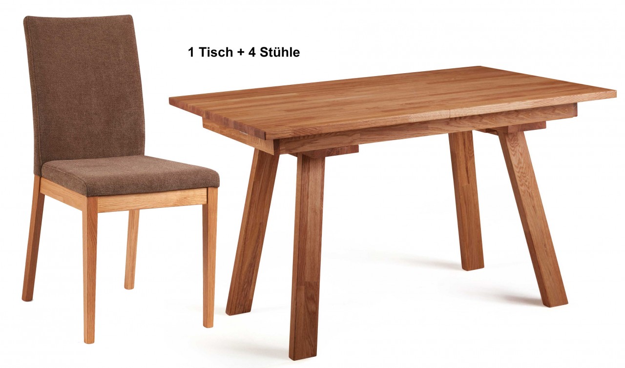 Roberto Essgruppe Massivholz eiche