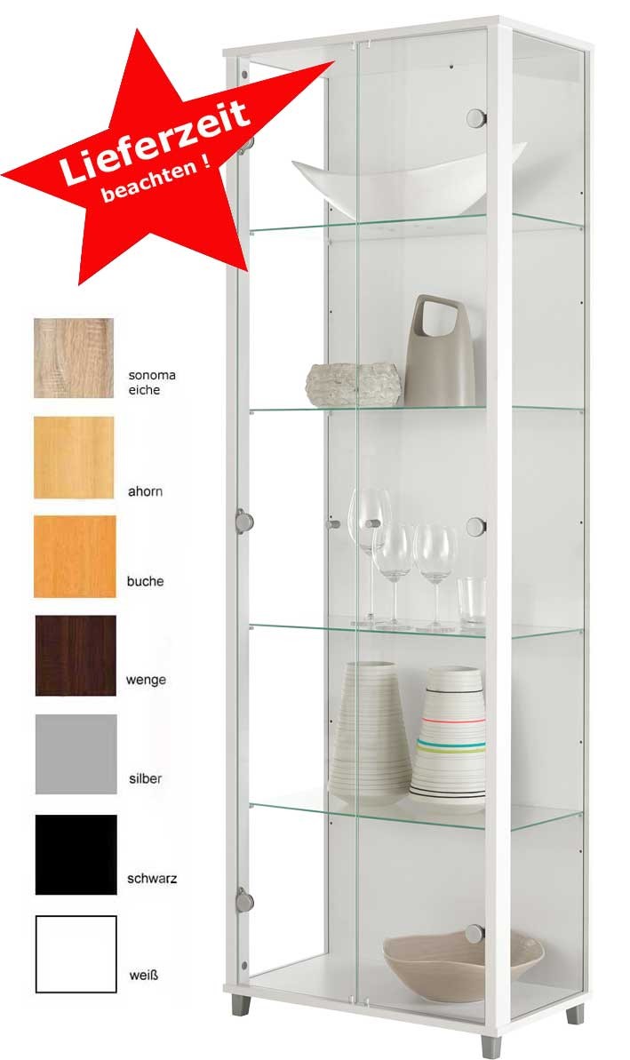 Vitrine schwarz und mehr Farben