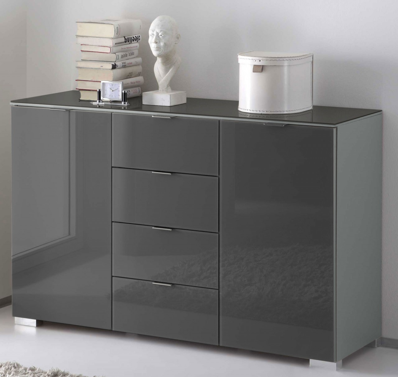 Sonate Kommode mit Glas