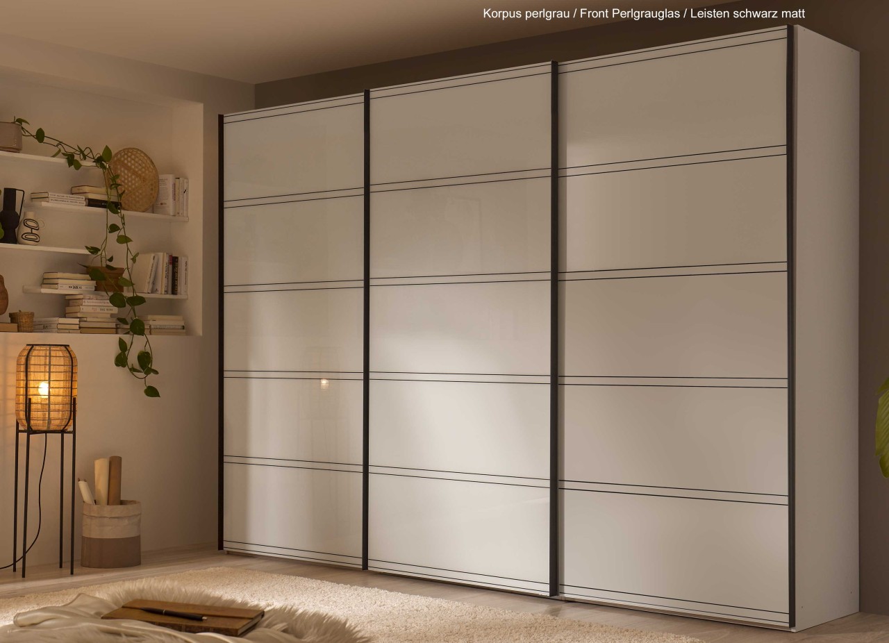 Sonate Prato Kleiderschrank Glas B249 cm