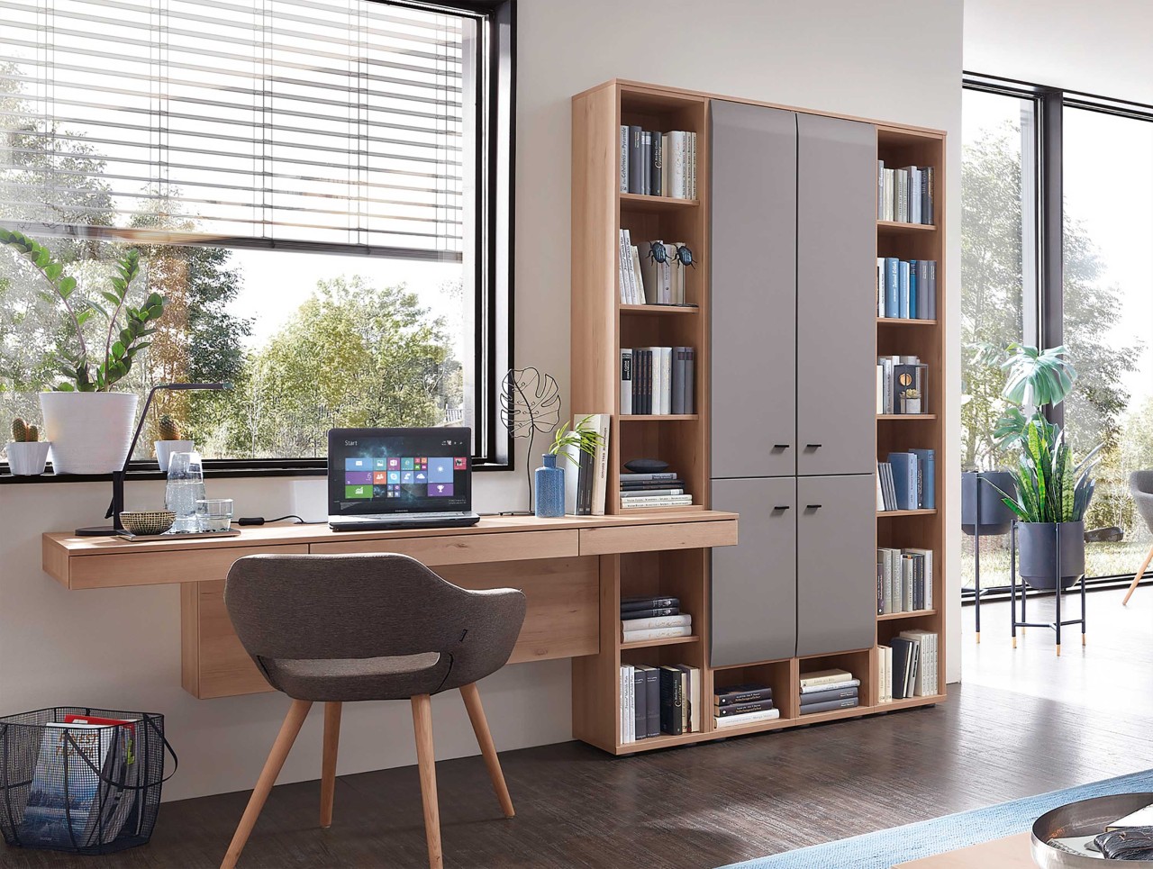 Breege Bücherregal mit Schreibtisch