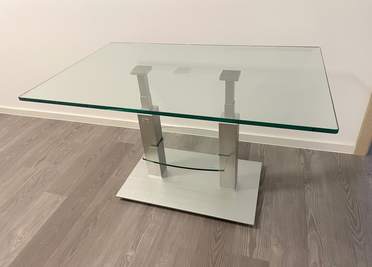 Glastisch höhenverstellbar