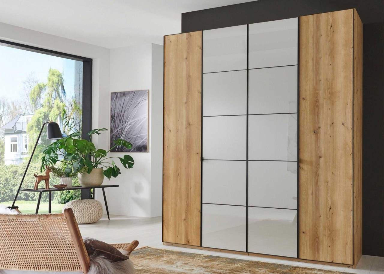 Quito Kleiderschrank mit Glastüren