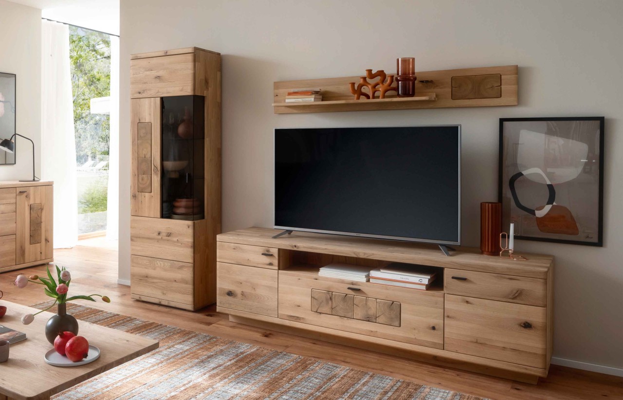 Palma Wohnwand eiche massiv