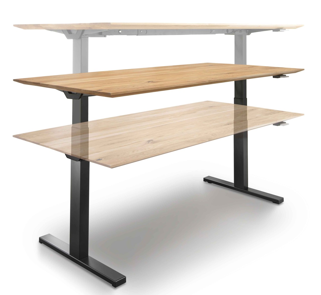 Florenz Stehschreibtisch höhenverstellbar Holz