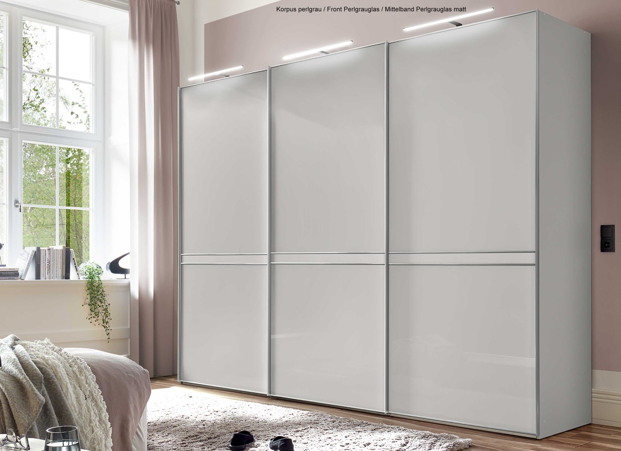 Sonate Pesaro Kleiderschrank mit Glas B336 cm