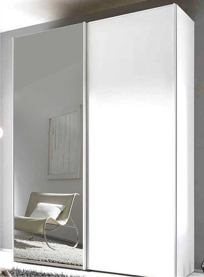 Sinfonie Kleiderschrank weiß mit Spiegel
