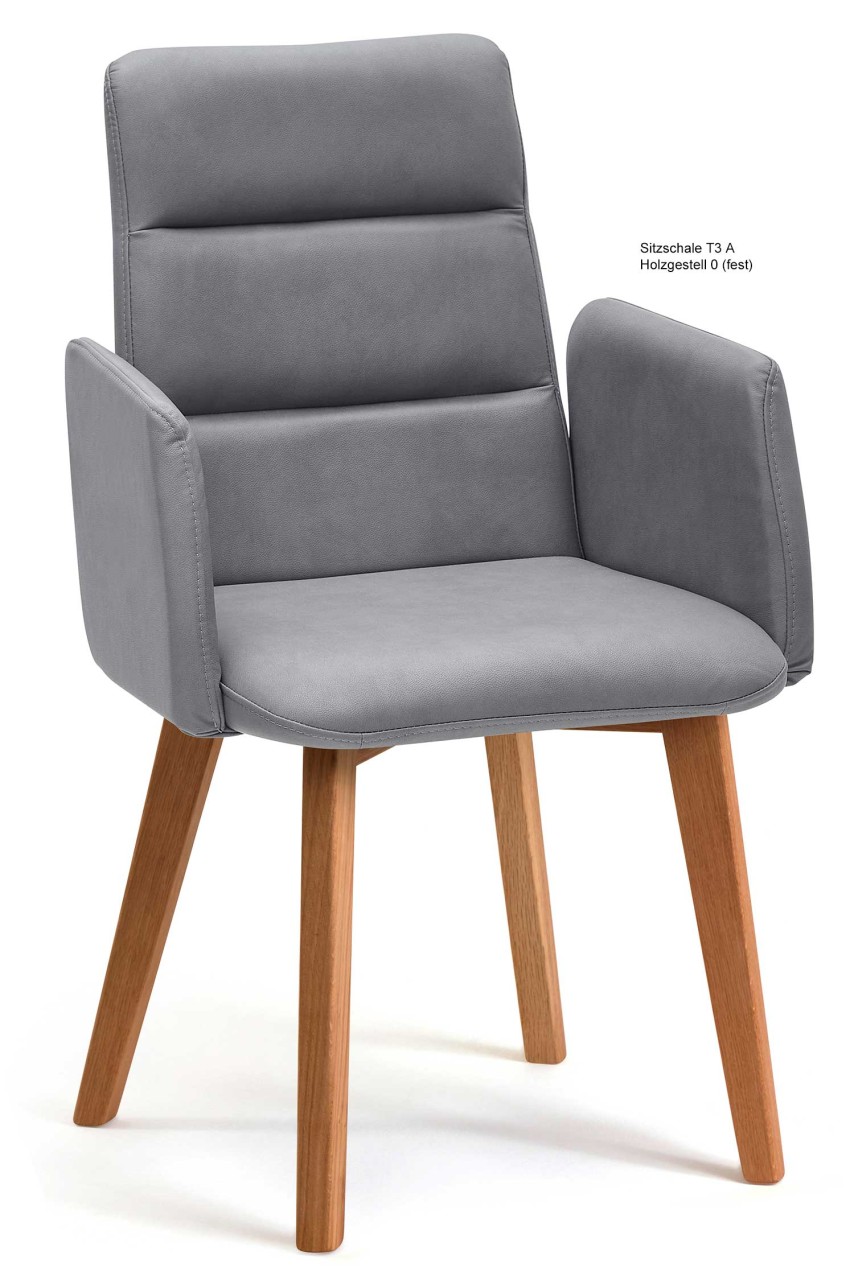 Toma Stühle mit Holzbeinen